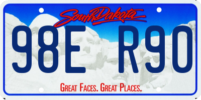 SD license plate 98ER90