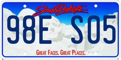 SD license plate 98ES05