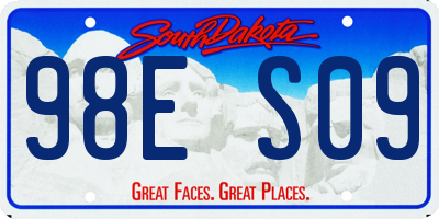 SD license plate 98ES09