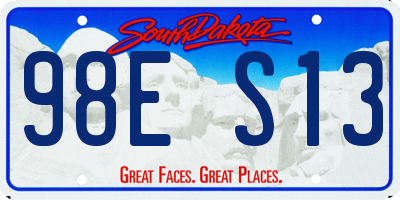 SD license plate 98ES13