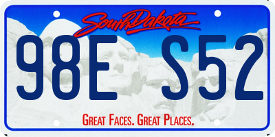 SD license plate 98ES52