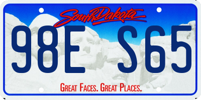SD license plate 98ES65
