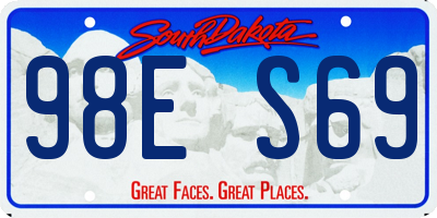 SD license plate 98ES69