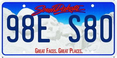 SD license plate 98ES80