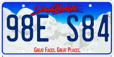 SD license plate 98ES84