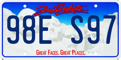 SD license plate 98ES97