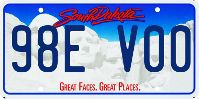 SD license plate 98EV00