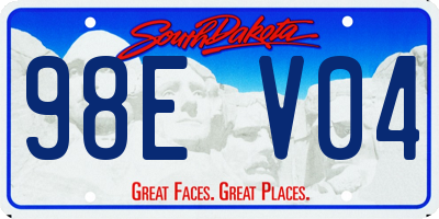 SD license plate 98EV04