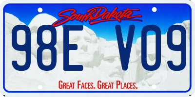 SD license plate 98EV09