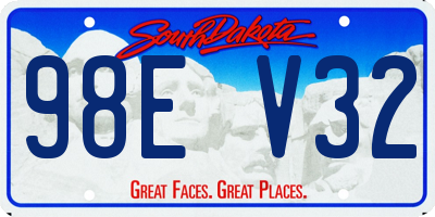 SD license plate 98EV32