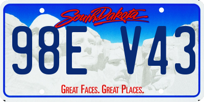 SD license plate 98EV43