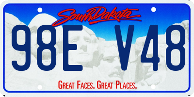 SD license plate 98EV48