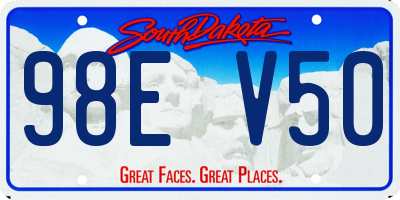 SD license plate 98EV50