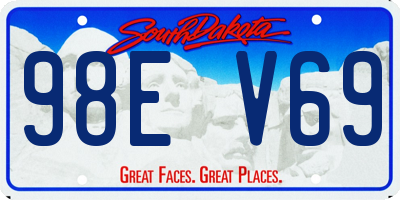 SD license plate 98EV69