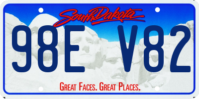 SD license plate 98EV82