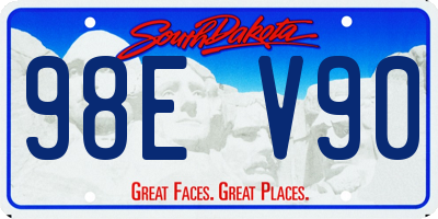 SD license plate 98EV90