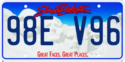 SD license plate 98EV96