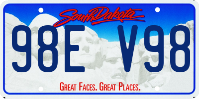 SD license plate 98EV98