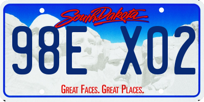 SD license plate 98EX02