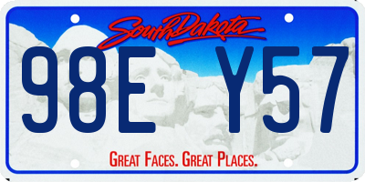 SD license plate 98EY57