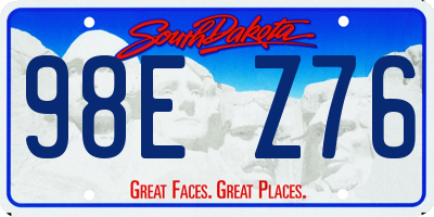 SD license plate 98EZ76