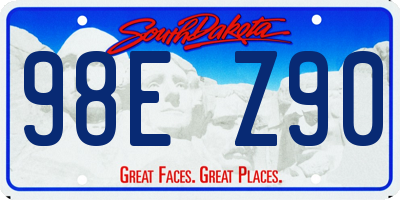 SD license plate 98EZ90
