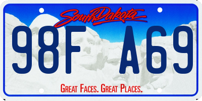 SD license plate 98FA69