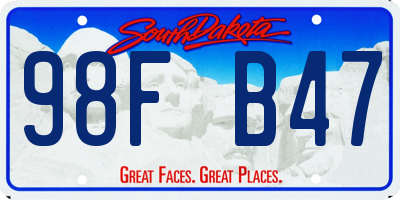 SD license plate 98FB47