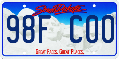 SD license plate 98FC00