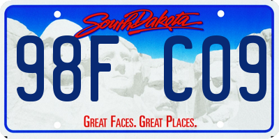 SD license plate 98FC09