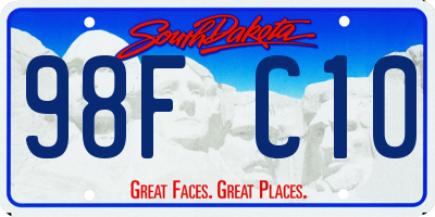 SD license plate 98FC10