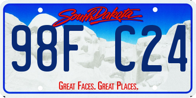 SD license plate 98FC24