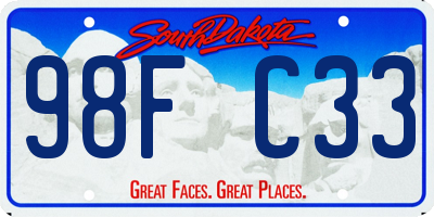 SD license plate 98FC33