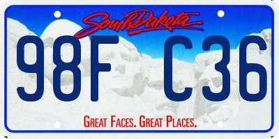 SD license plate 98FC36