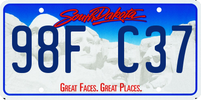 SD license plate 98FC37
