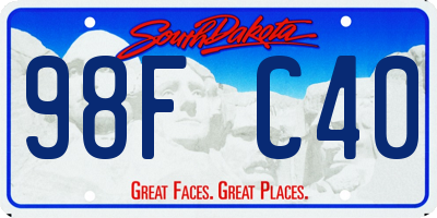 SD license plate 98FC40