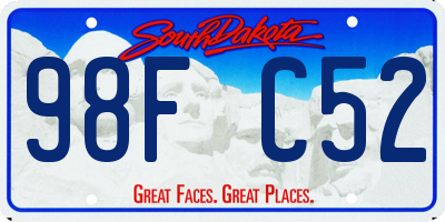 SD license plate 98FC52