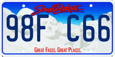 SD license plate 98FC66