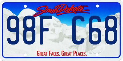 SD license plate 98FC68