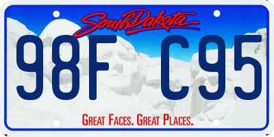 SD license plate 98FC95