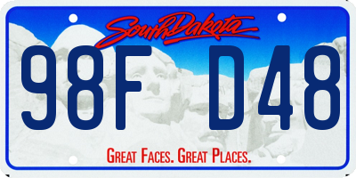 SD license plate 98FD48