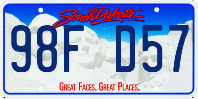 SD license plate 98FD57