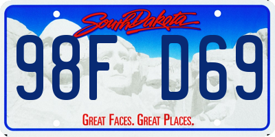 SD license plate 98FD69