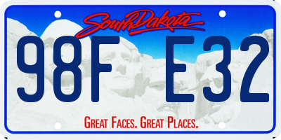 SD license plate 98FE32