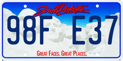 SD license plate 98FE37
