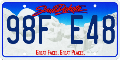 SD license plate 98FE48