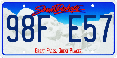 SD license plate 98FE57