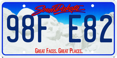 SD license plate 98FE82
