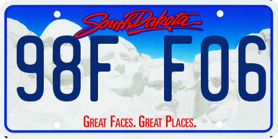 SD license plate 98FF06