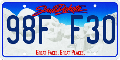 SD license plate 98FF30